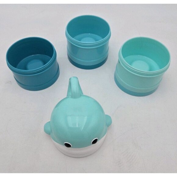 Bo Jungle Powder Container Whaly Blue Milk Powder Dispenser BS3161 Formula Whale - Picture 4 of 9